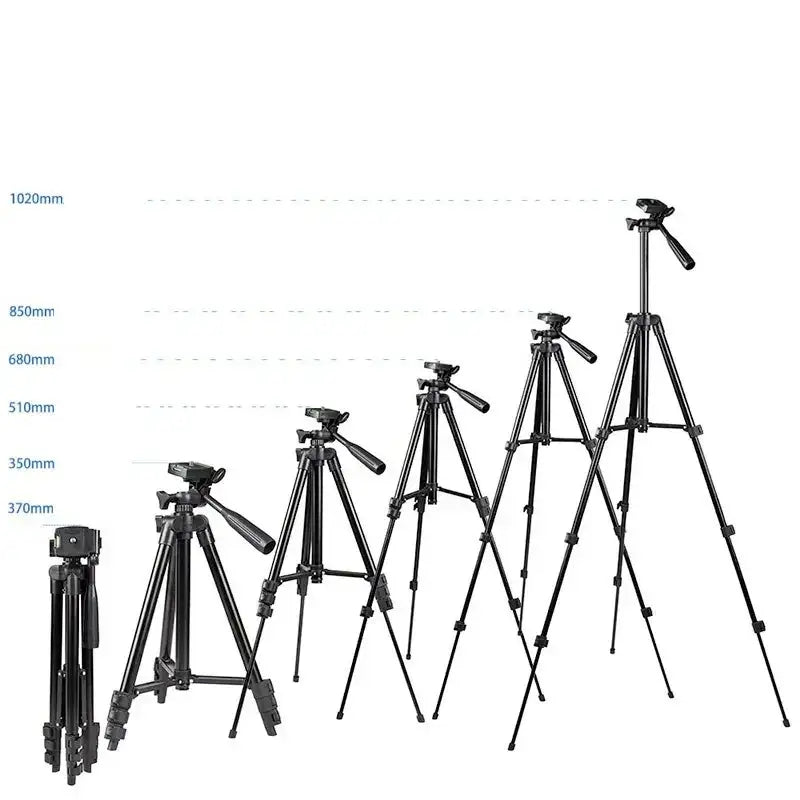 Tripod 360° Light – Kamerastativ & Mobilhållare (Aluminium 37–102 cm)