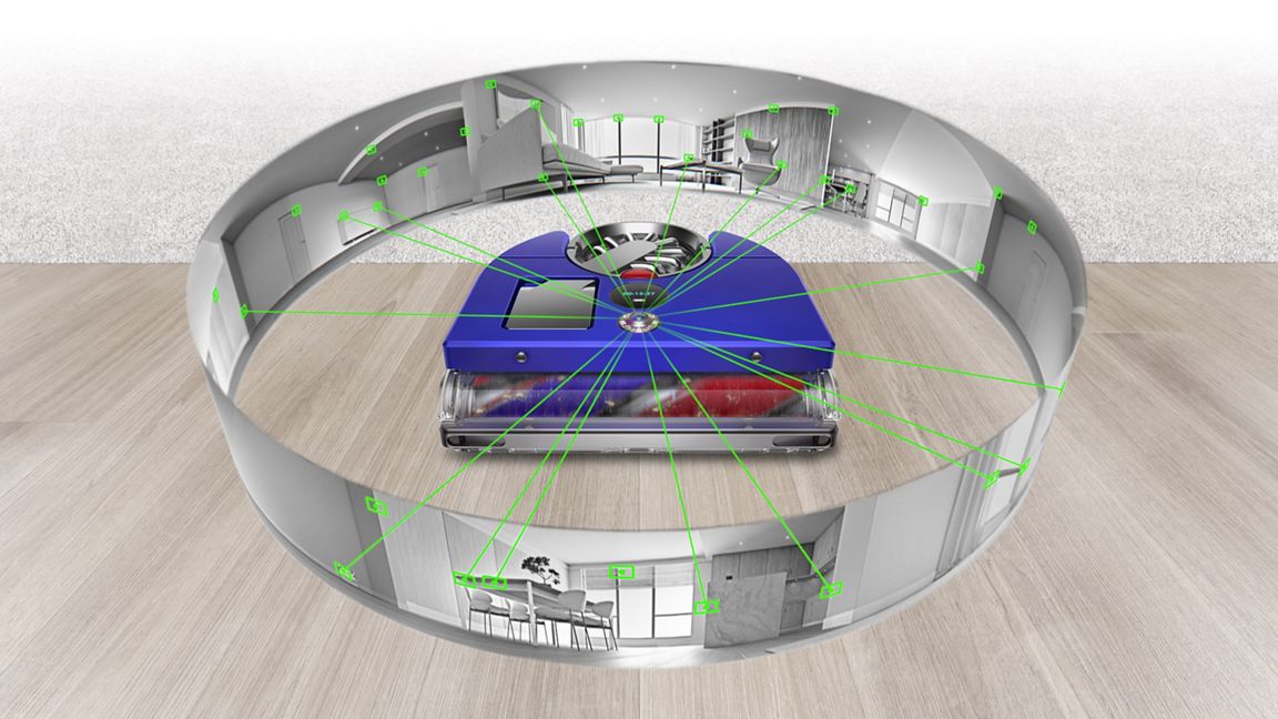 Dyson 360 Vis Nav™ – Robotdammsugare med 6x sugkraft