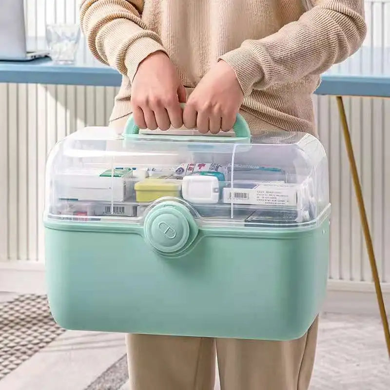 Medicinförvaring med handtag – Stor kapacitet & smart organisering
