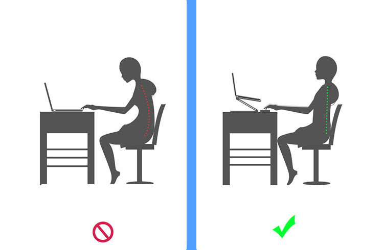 Hopfällbart Laptopställ – Aluminium, Kylande, Portabel – Silver