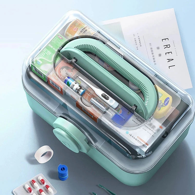 Medicinförvaring med handtag – Stor kapacitet & smart organisering
