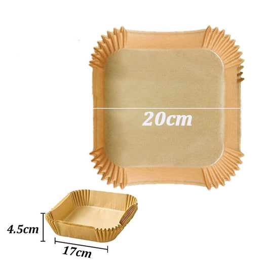 Engångspapper Airfryer Kvadrat