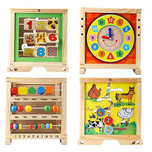 Multifunctional wooden walking aid-1