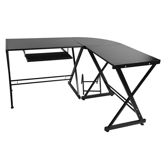 L-shaped desk-black-1